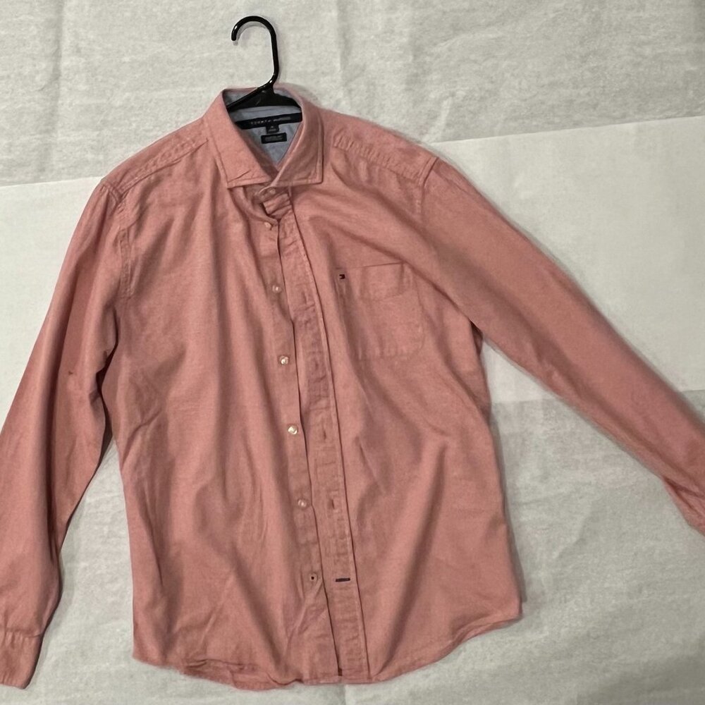 Tommy Hilfiger Men’s Button-Up Shirt – Custom Fit – Size M